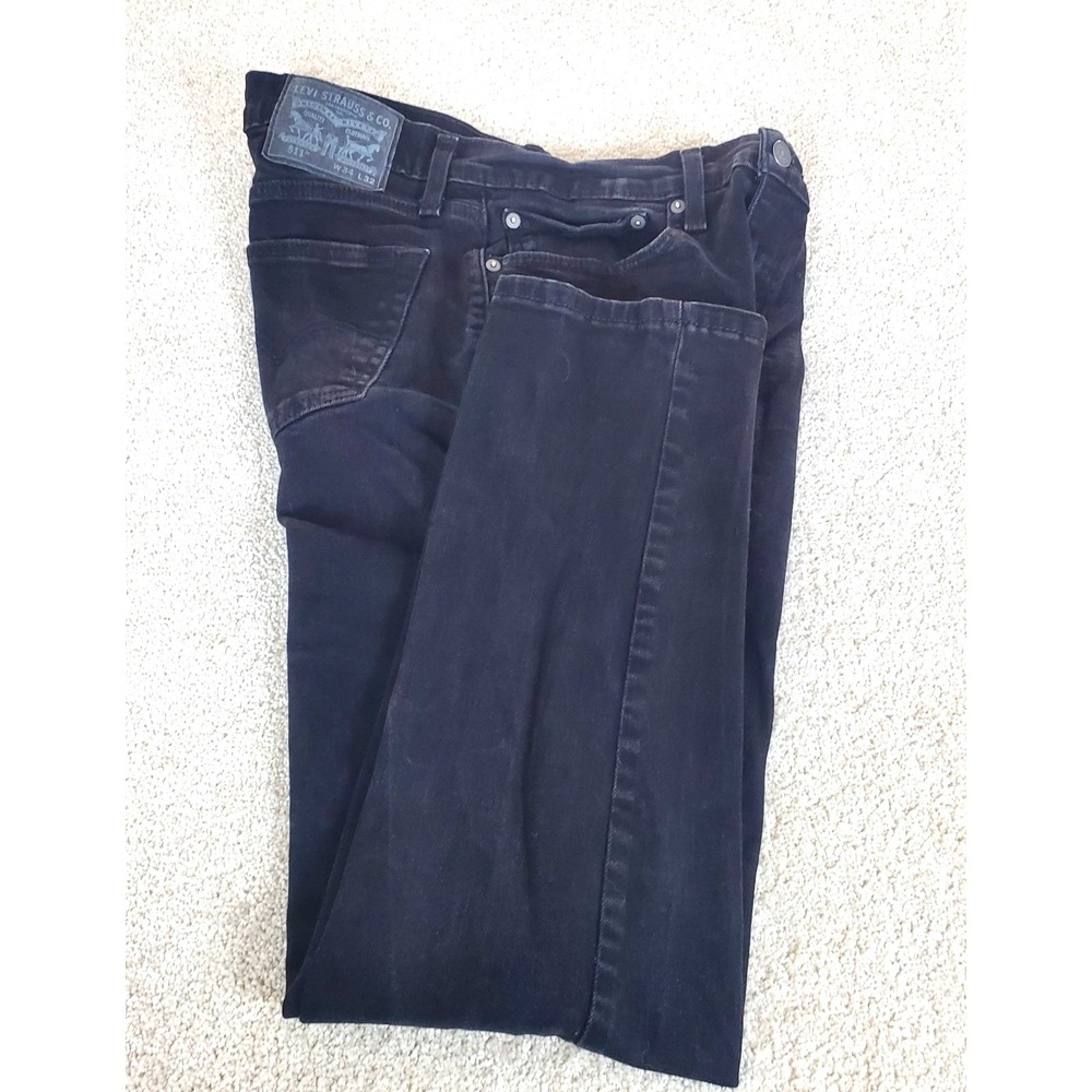Levis 511 Jeans Mens 34x32 Actual Measures 32X30.5 BLACK LABEL Slim Fit Low Rise